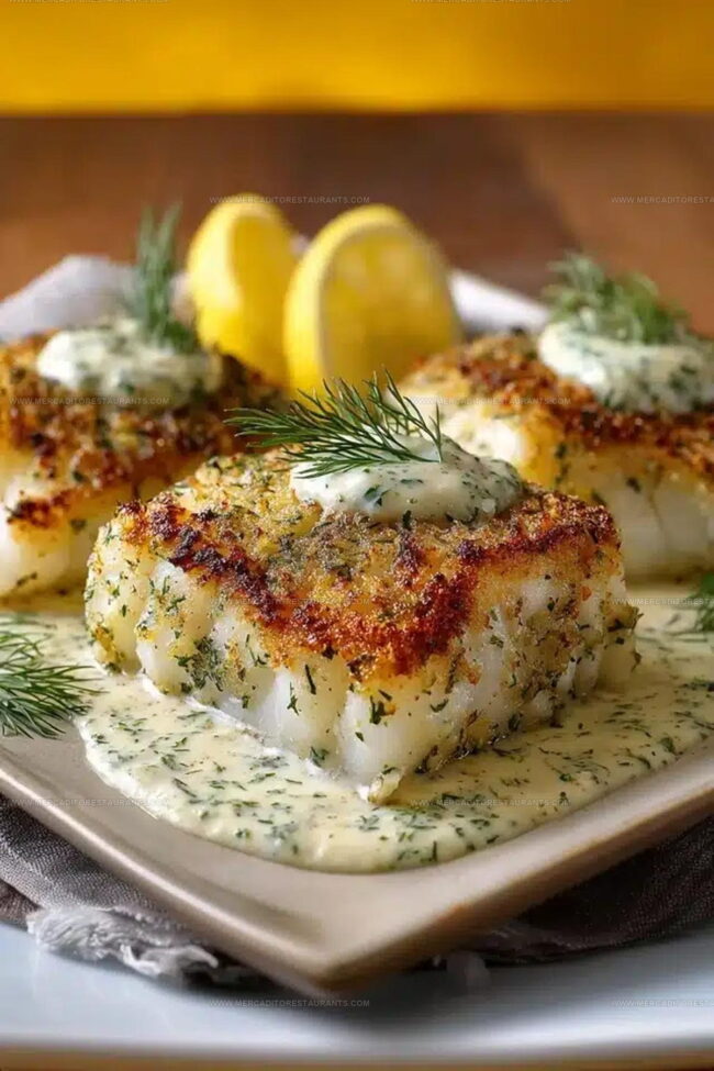 Light Seafood and Herb Sauce Modifications for Baked Cod