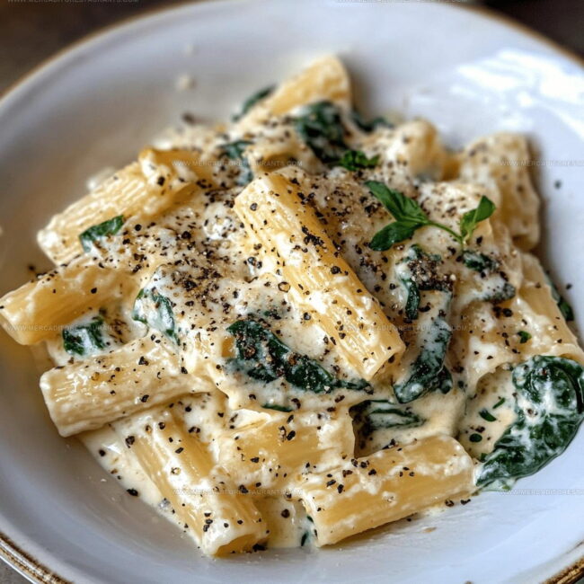 Steps to Prepare Baked Rigatoni with Spinach and Ricotta