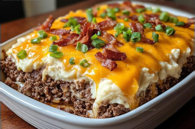 Cooking Method for Cheesy Loaded Meatloaf Casserole