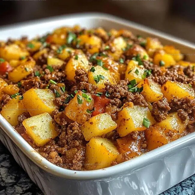 Why Everyone Finds This Ground Beef And Potatoes Casserole So Cozy