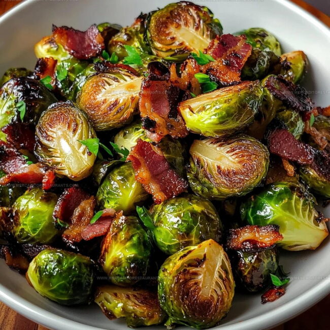 How Do You Prepare Roasted Brussels Sprouts with Bacon Balsamic
