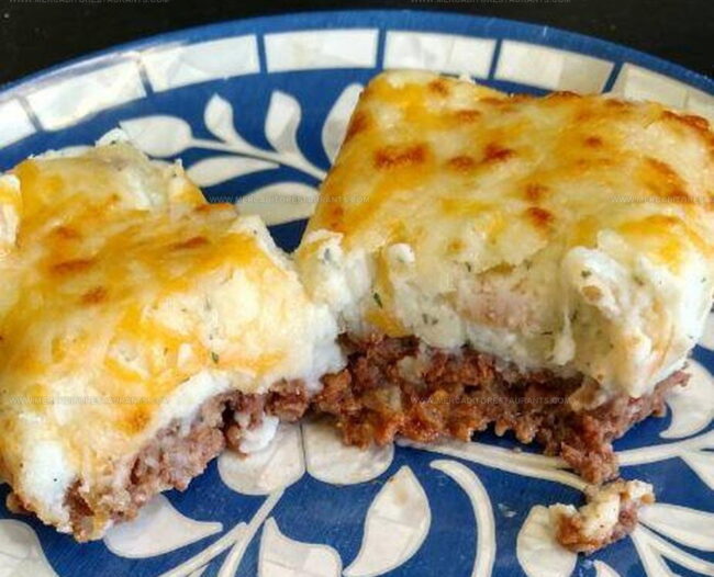 Preparing Cowboy Meatloaf Potato Casserole Step by Step