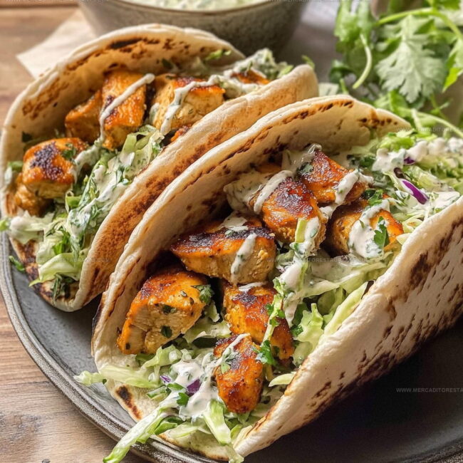 Sheet Pan Steps for Chicken Pitas with Herbed Ranch Slaw