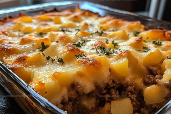 Easy Way to Prepare Hamburger Potato Cheese Casserole