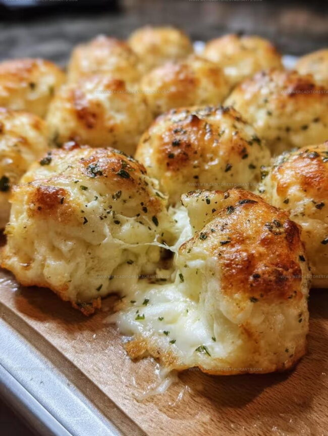 Preparing Garlic Butter Cheese Bombs Step by Step