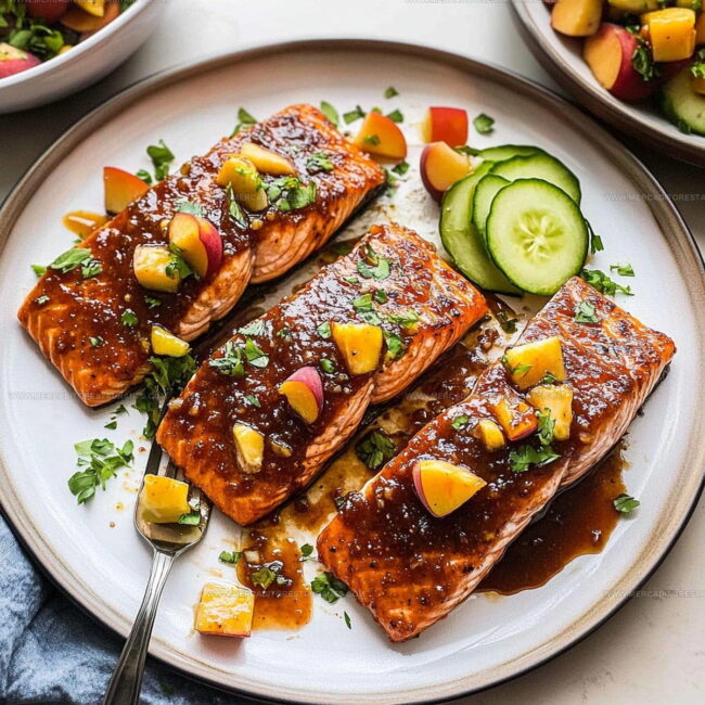 Sheet Pan Guide for Peach Barbecue Salmon