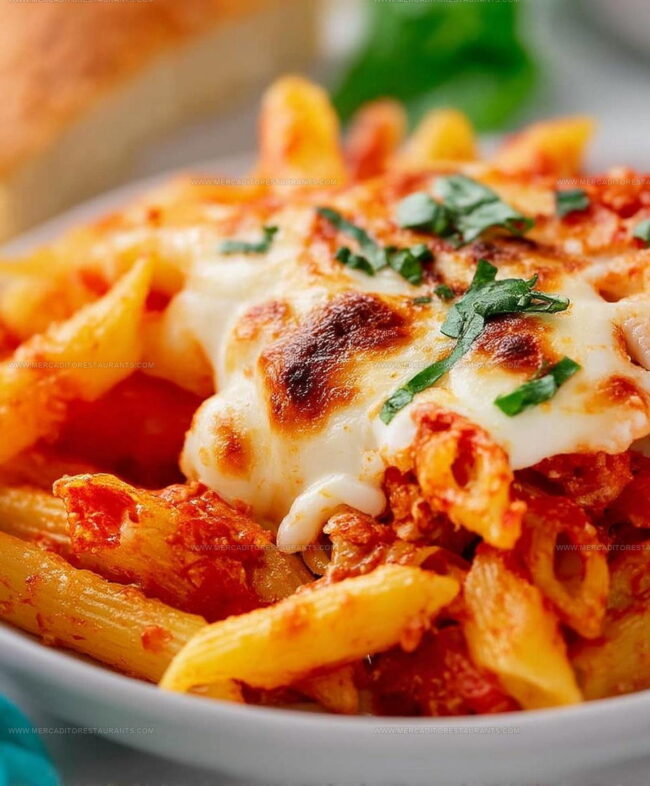 Baking Instructions for Classic Baked Mostaccioli