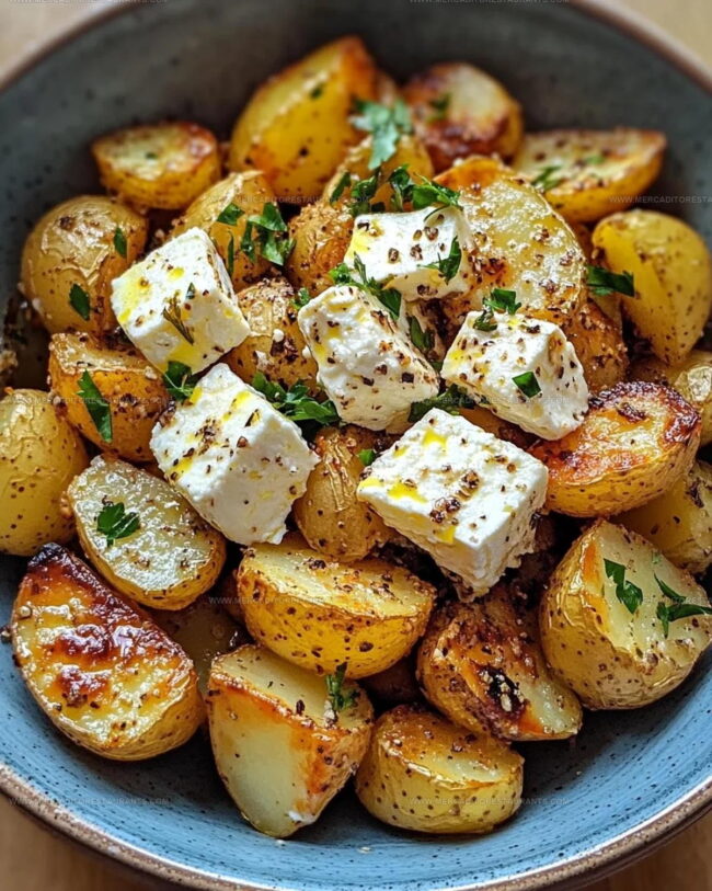 Best Serving Options For Roasted Potatoes With Baked Feta And Garlic