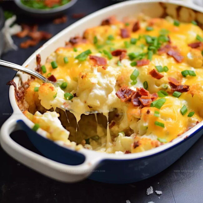 Steps for Making Loaded Cauliflower Bake