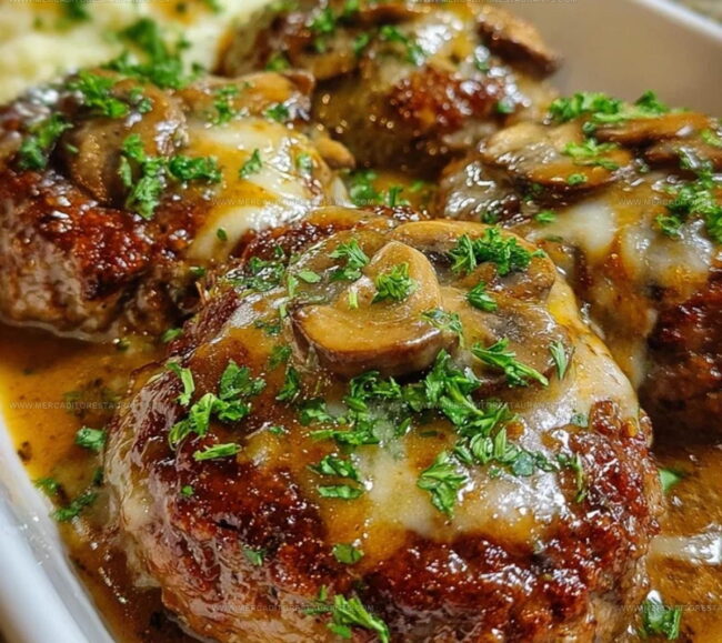 Preparing Amish Hamburger Steak Bake Step By Step