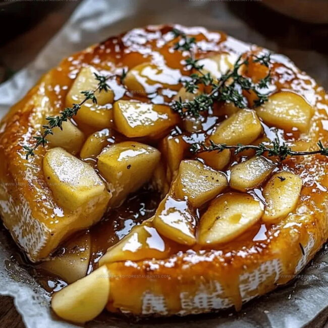 Golden Baked Brie with Apples Baking Guide