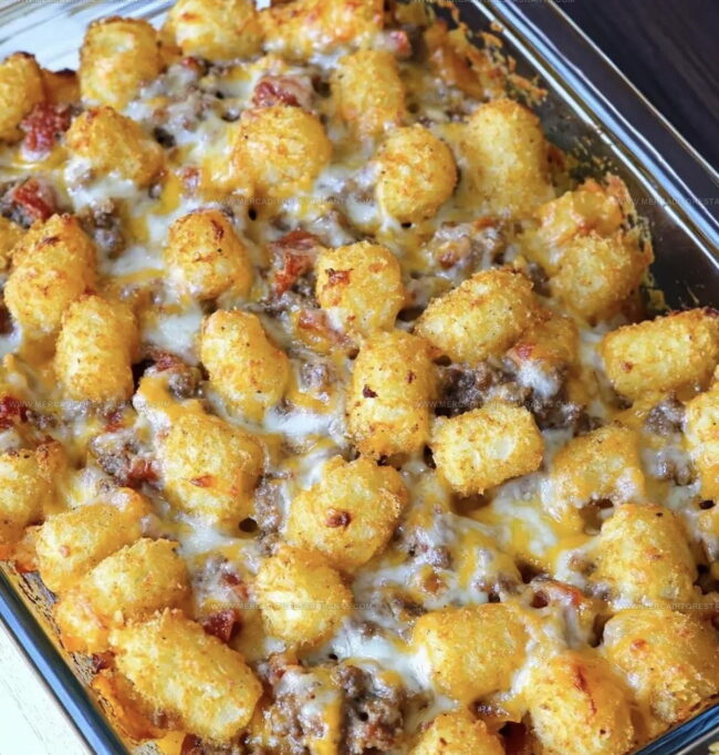 Easy Way to Make Cheeseburger Tater Tot Casserole