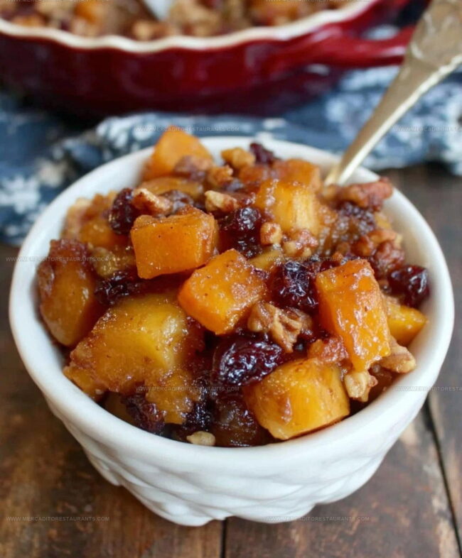 Steps for Making Butternut Squash Apple Bake