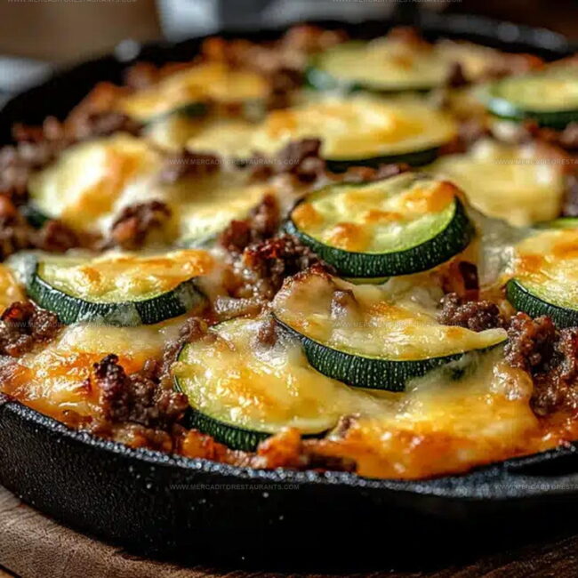 Savory Beef, Fresh Zucchini, and Melted Cheese for This Casserole