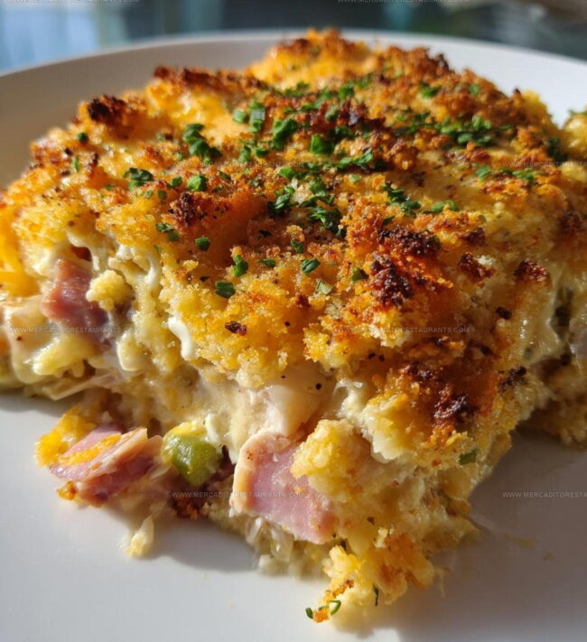 Preparation Guide for Chicken Cordon Bleu Casserole