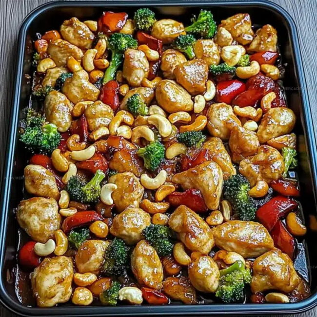 Core Ingredients Powering This Cashew Chicken Tray Bake