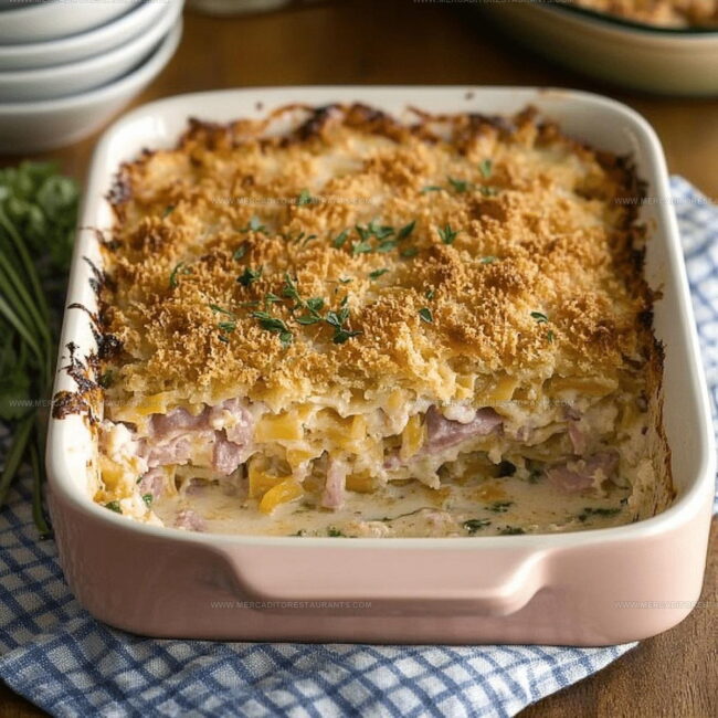 Cooking Method for Chicken Cordon Bleu Casserole