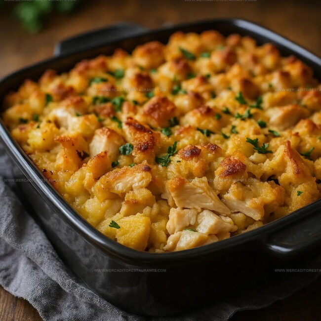 Standout Features Of Dolly’s Chicken and Stuffing Casserole