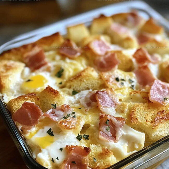 Preparation Steps for Eggs Benedict Casserole