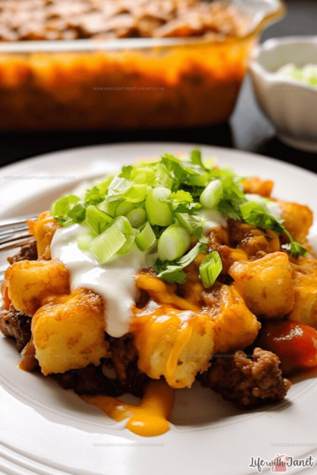 Making Taco Tater Tot Casserole From Start to Finish